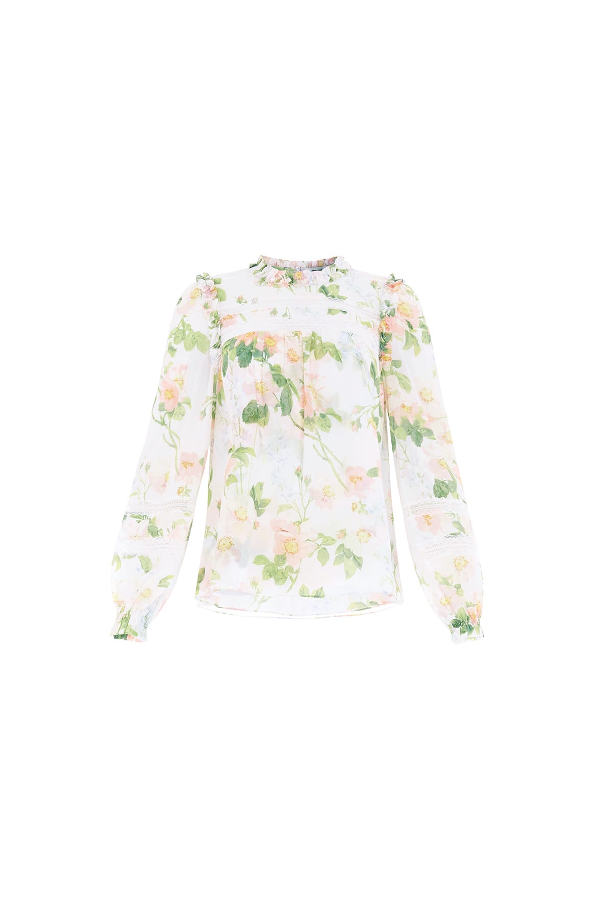 Immortal Rose Poppy Chiffon Top